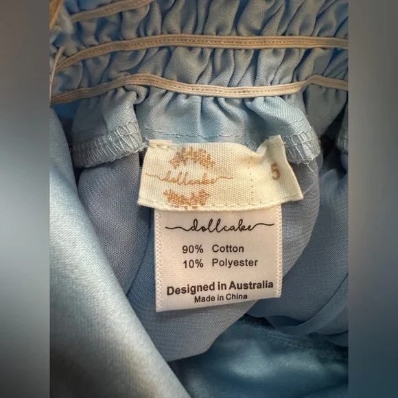 Dollcake Blue Tea At Tiffany’s Hi Low Frock Dress - Picture 9 of 11